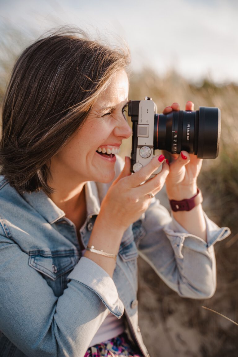 Selina beim fotografieren